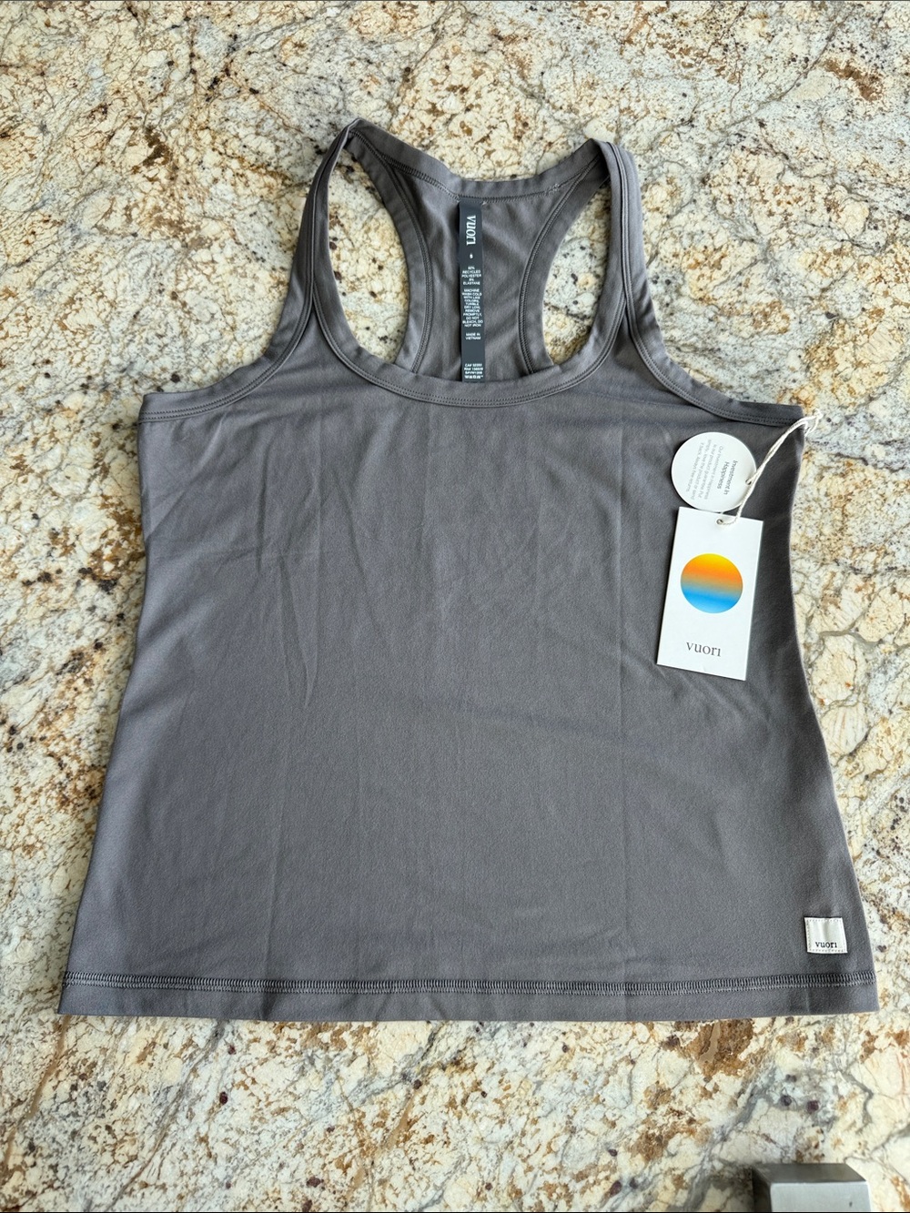 VUORI Lux Racerback Tank  Color Chia size small nwt